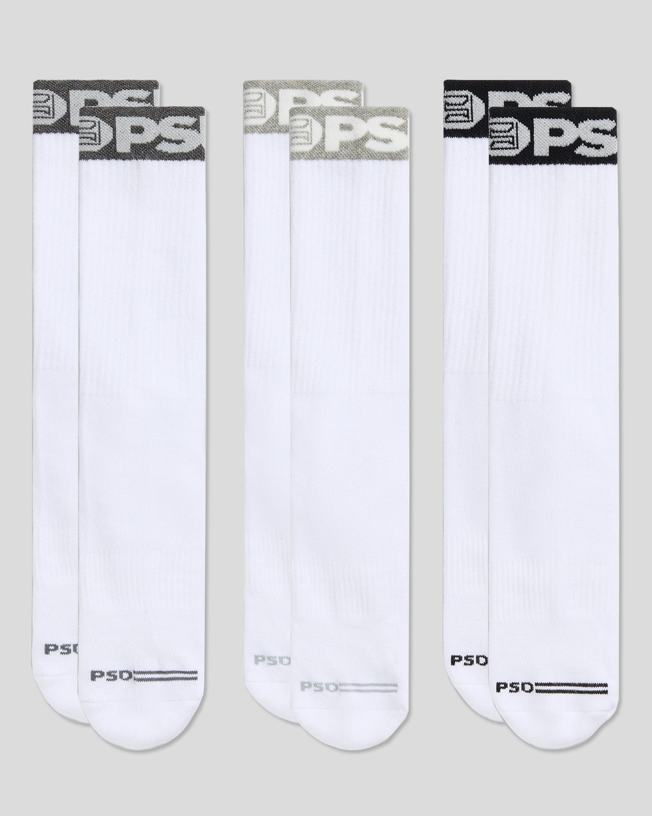 3 PACK - BAND CREW - WHITE